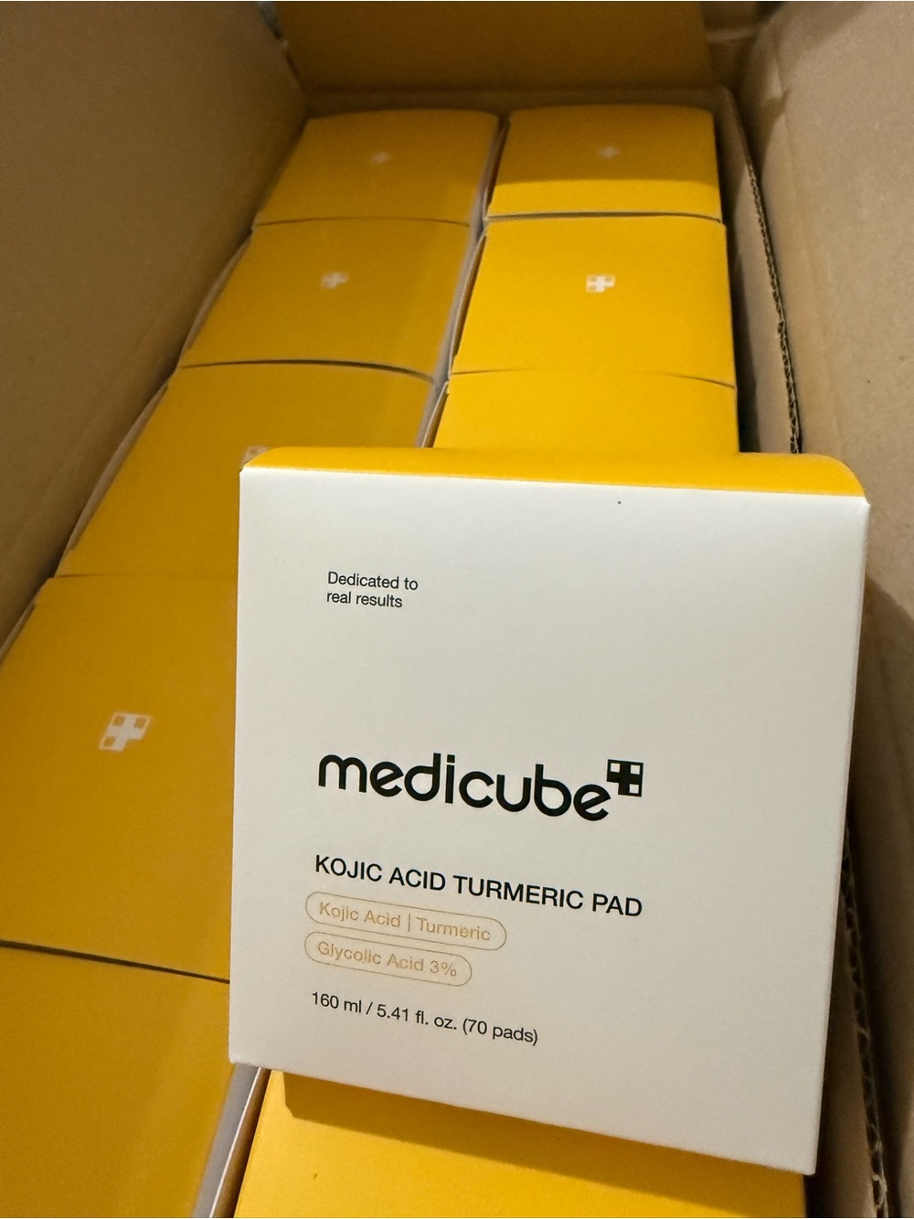 Medicube Kojic Acid Turmeric Toner Pads — Yellow Brightening Treatment